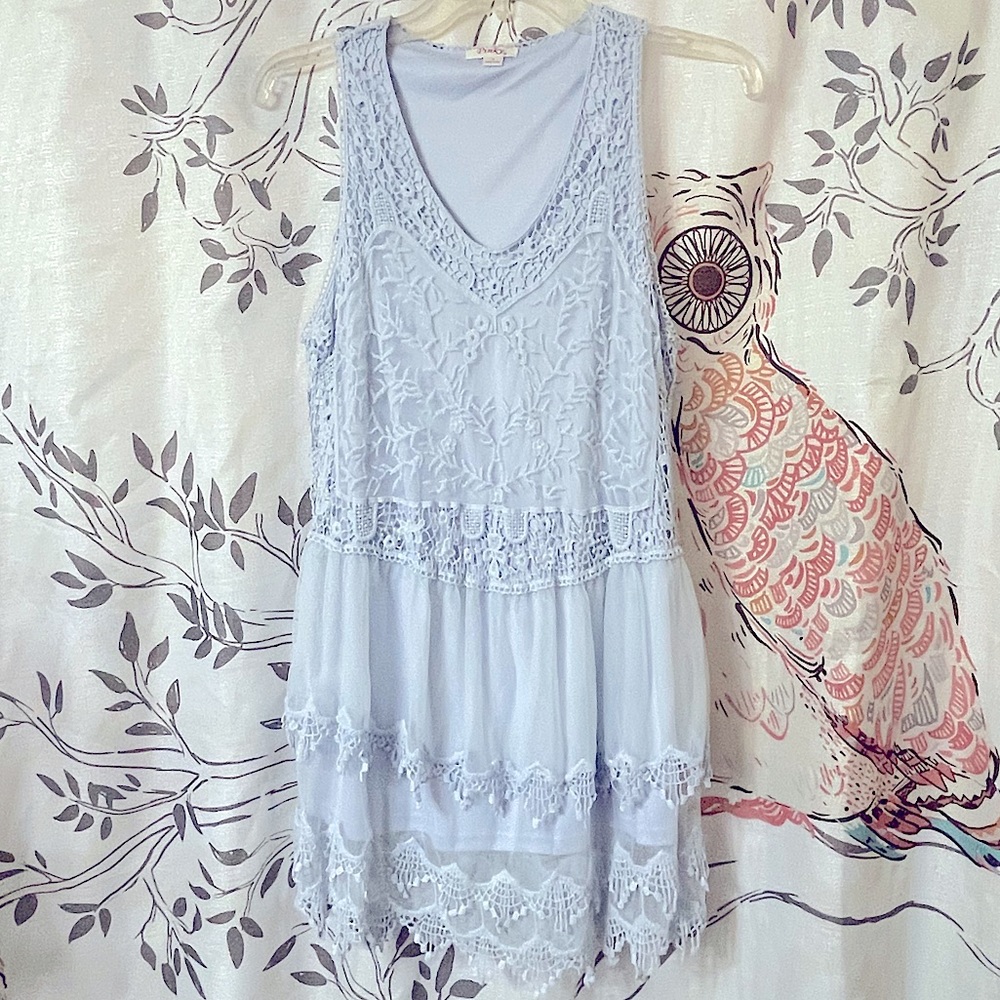 Pinky Boho Mini Dress